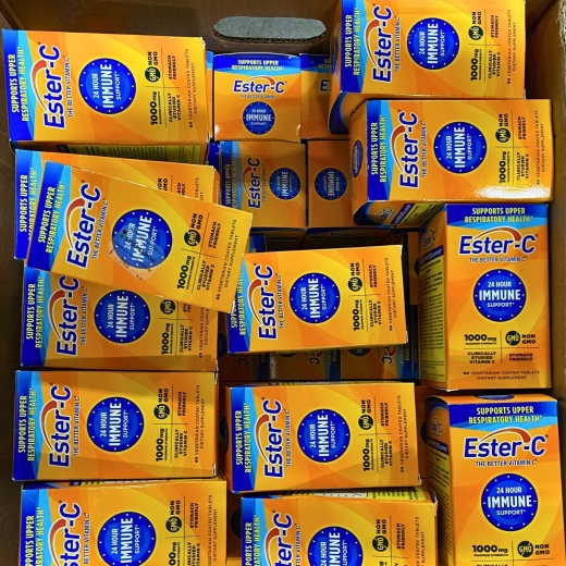 Ester - C Assorted Mix The Better Vitamin C 24 Hour Immune Supports 500Mg & 1000Mg Stomach Friendly , Clinically Studied Vitamin C (50 Pcs Lot)