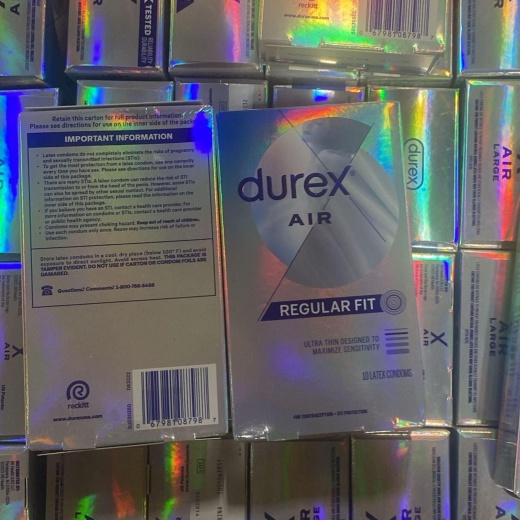 Durex Air Mix Includes Regular Fit & Wide Fit (50 Pcs Lot)