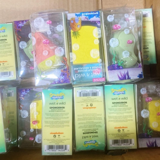 Spongebob Squarpants X Wet N Wild Includes Spongebob , Squidward & Patrick (45 Pcs Lot)