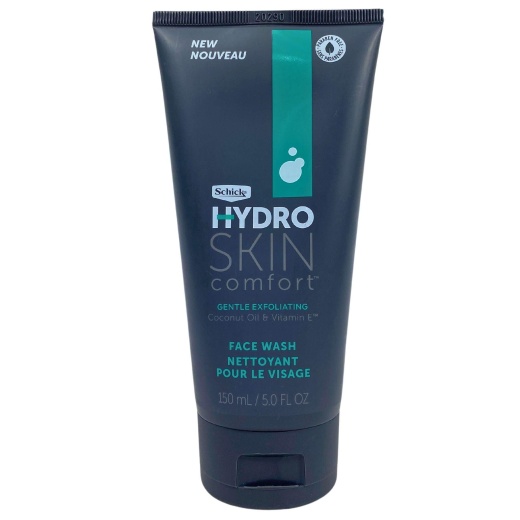 Schick Hydro Skin Comfort Gentle Exfoliating Coconut Oil & Vitamin E Face Wash 5.0Fl.Oz (50 Pcs Lot)