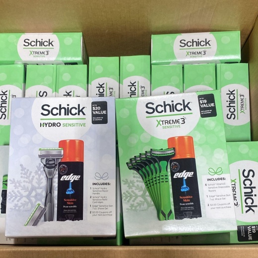 Schick Sensitive Sets Includes Schick Hydro Sensitive & Schick Xtreme 3 Sensitive Assorted Mix (22 Pcs Lot)
