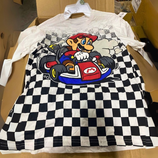 Mariokart Boys Shirt Different Sizes (48 Pcs Lot)
