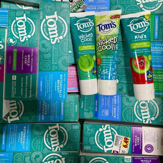 Toms Toothpaste Mix (58 Pcs Lot)