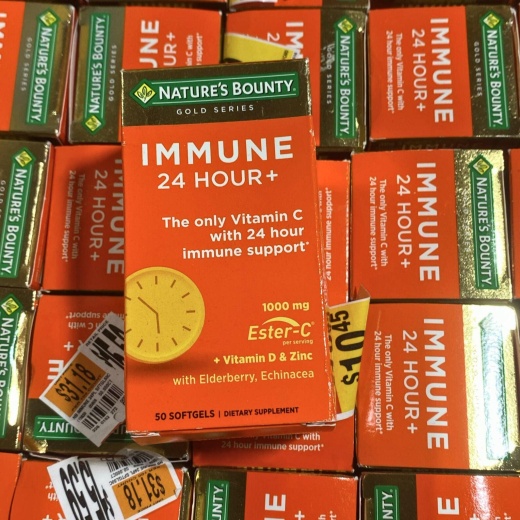 Immune 24 Hour+ The Only Vitamin C With 24 Hour Immune Support 50 Softgels (35 Pcs Lot)