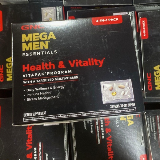 Gnc Mega Men Essentials Health & Vitality Vitapak Program (18 Pcs Lot)