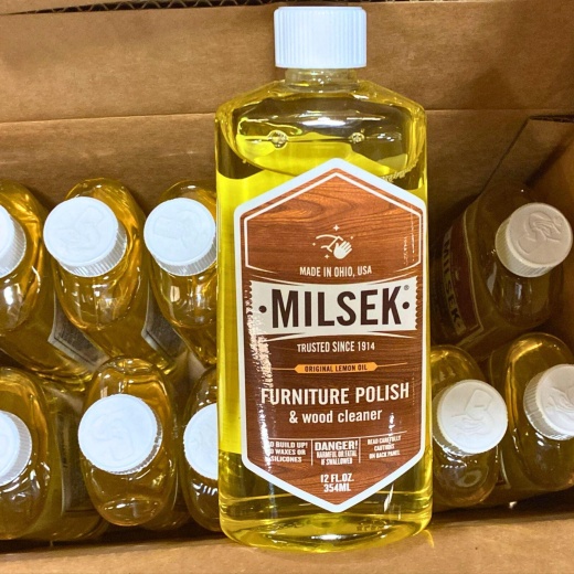 Milsek Furniture Polish And Cleaner With Lemon Oil, 12-Ounce (48 Pcs Lot)