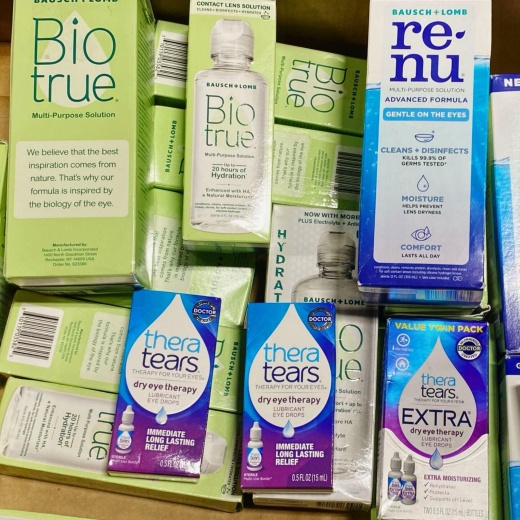 Eye Mix Includes Brands Like Bio Tru , Renu , Theraeyes (22 Pcs Lot)