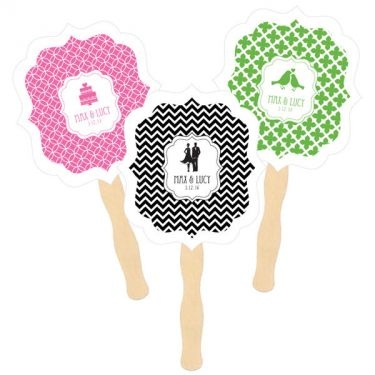 Personalized Paddle Fans - Mod Pattern Theme