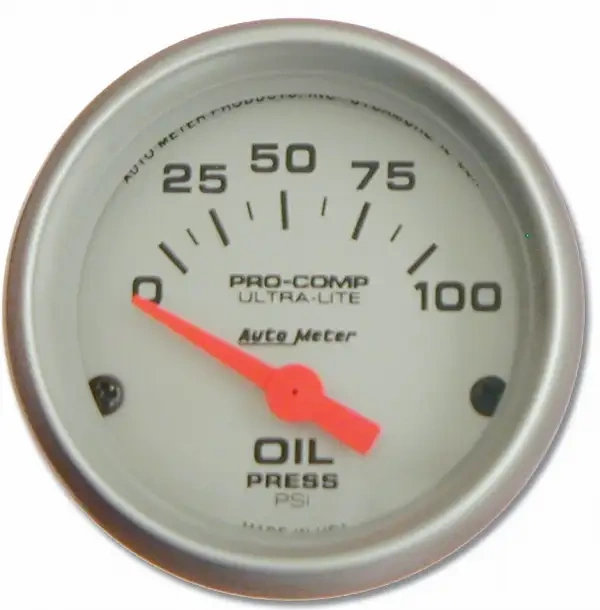 Autometer Oil Pressure Gauge Ultra-Lite Series Autometer