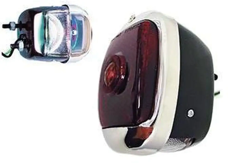 Led Taillight Assy Left Red Lens Black Housing 40-53