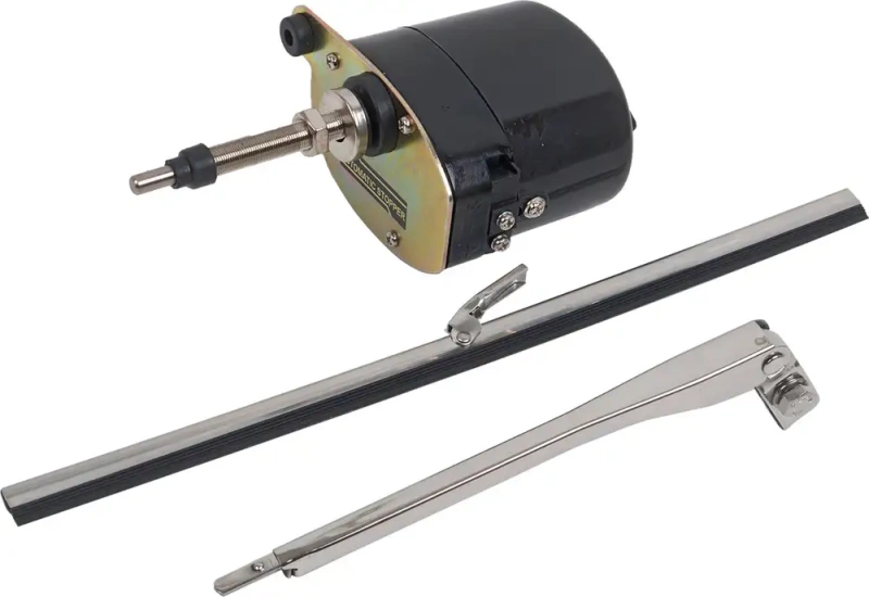 Wiper Motor/Arm Kit Black 12 Volt Universal