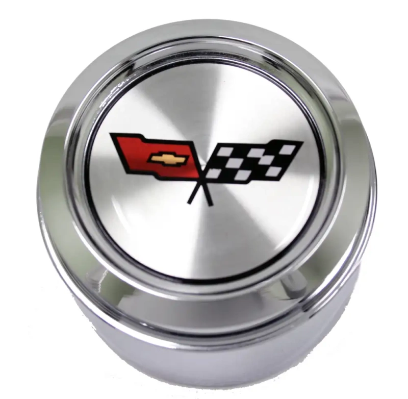Wheel Center Cap Chrome With Emblem For Cars With Corvette Aluminum Wheels