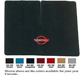 1984-1990 Corvette Coupe Lloyd Mats Cargo Mat With Embroidered C4 Logo