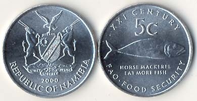 Namibia Km16(U) 5 Cents