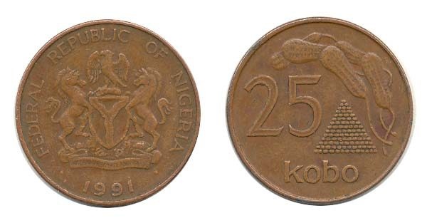 Nigeria Km11a(Vf) 25 Kobo
