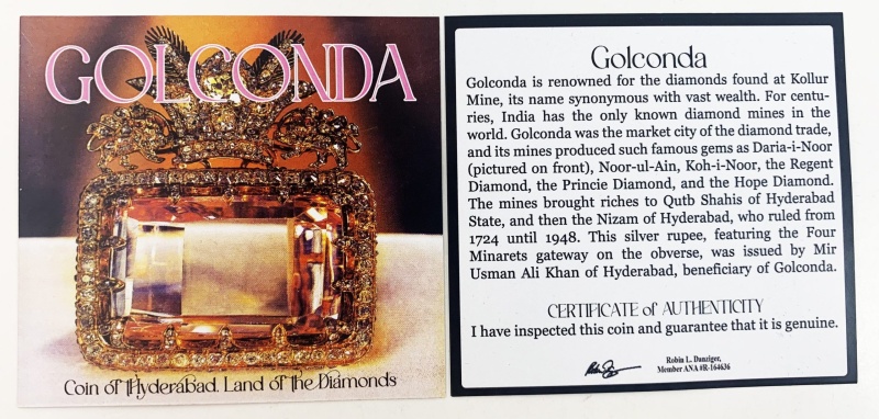 Golconda: Silver Coin Of Hyderabad, Land Of The Diamonds (Black Box)