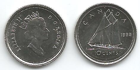 Canada Km183(U) 10 Cents