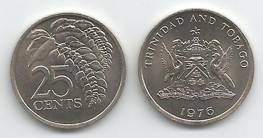 Trinidad & Tobago Km28(U) 25 Cents