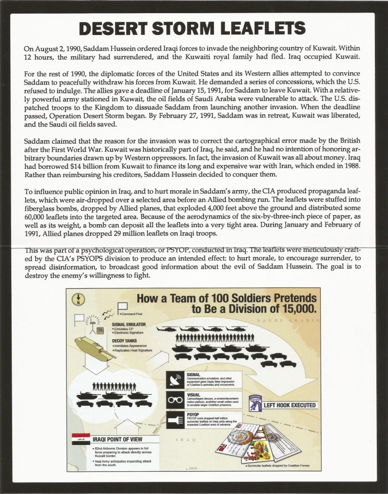 Gulf War Leaflets: Set Of 10 Different