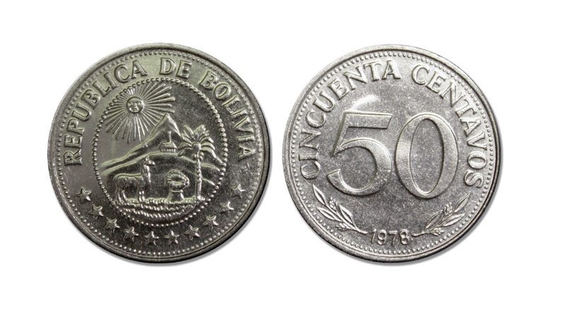 Bolivia Km190(U) 50 Centavos