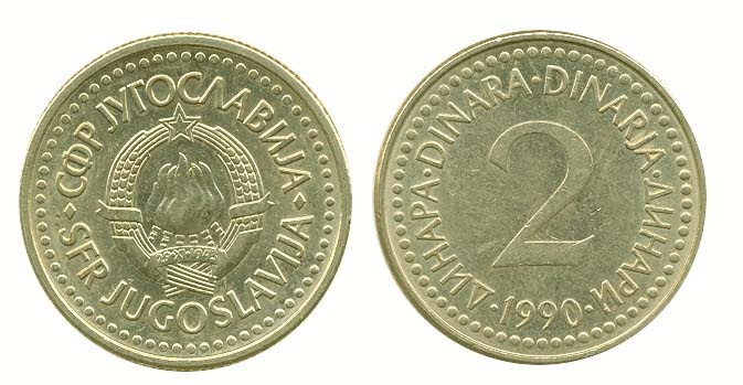 Yugoslavia Km143(U) 2 Dinara