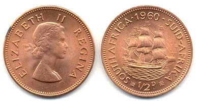 South Africakm45(U) 1/2 Penny