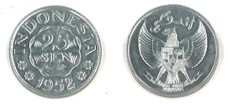 Indonesia Km8(U) 25 Sen