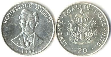 Haiti Km152(U) 20 Centimes
