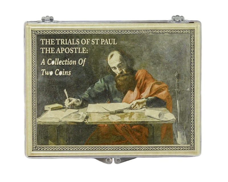 Trials Of Saint Paul: Two Bronze Prutahs Of Judaea (Clear Box)