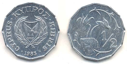 Cypruskm52(U) 1/2 Cent