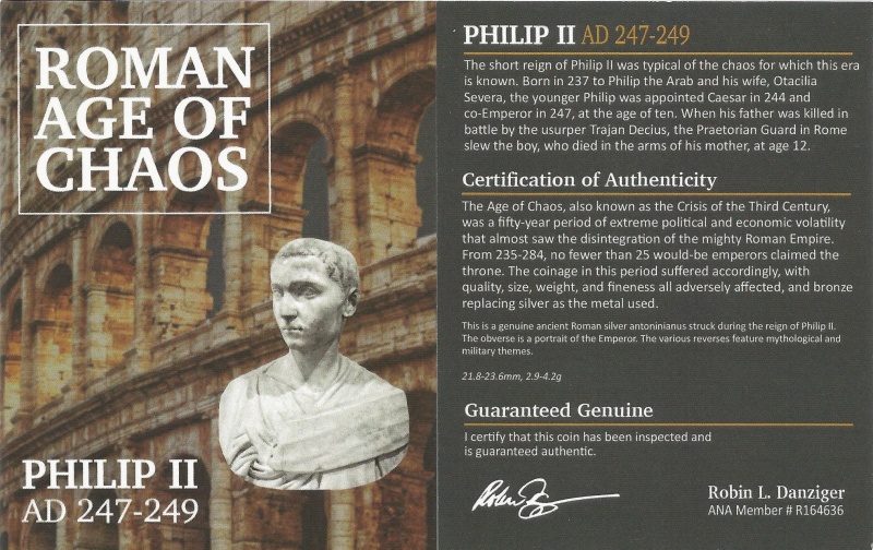 Roman Silver Antoninianus Of Philip Ii (Ad247-249) Ngc(Xf)