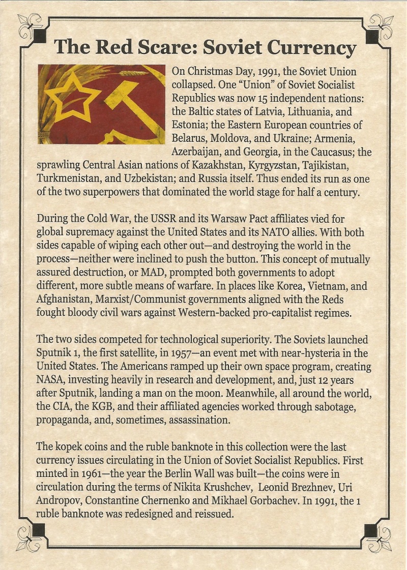 The Last Of The Ussr: Coins And Banknote (Album)