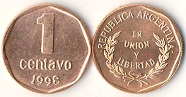 Argentina Km113a(U) 1 Centavo