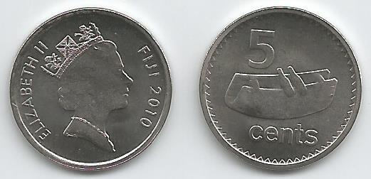 Fiji Km119(U) 5 Cents