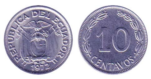 Ecuador Km76c(U) 10 Centavos