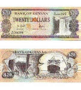 Guyana P30d(U) 20 Dollars