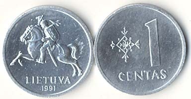 Lithuania Km85(U) 1 Centas