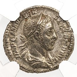Roman Silver Denarius Of Alexander (Ad 222-235) Ngc(Au)