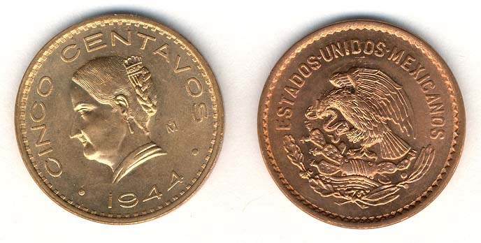 Mexico Km424(U) 5 Centavos