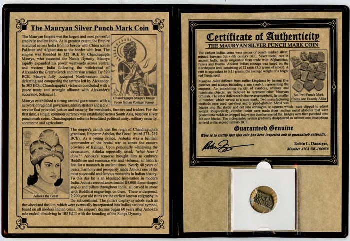 Mauryan Silver Punch Mark Coin (Album)