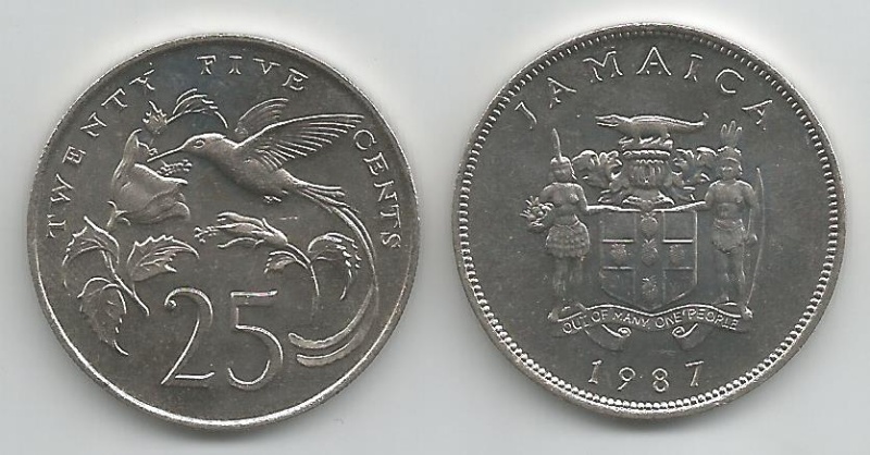 Jamaica Km49(U) 25 Cents
