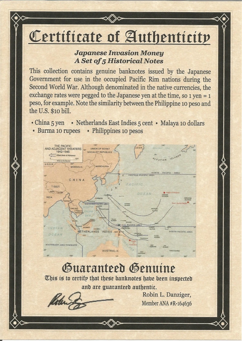 Japanese Invasion Money: World War Ii Album