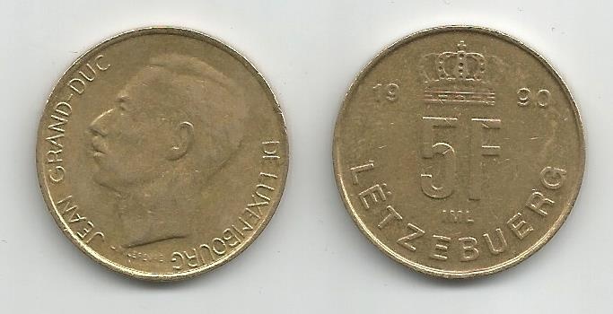 Luxembourg Km60.1(C) 5 Francs