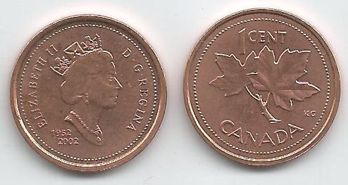 Canada Km445(U) 1 Cent *