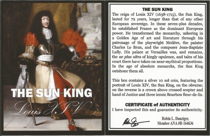 Sun King: Louis Xiv Silver (Clear Box)