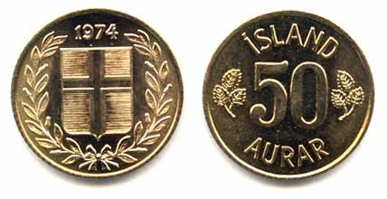 Iceland Km17(U) 50 Aurar