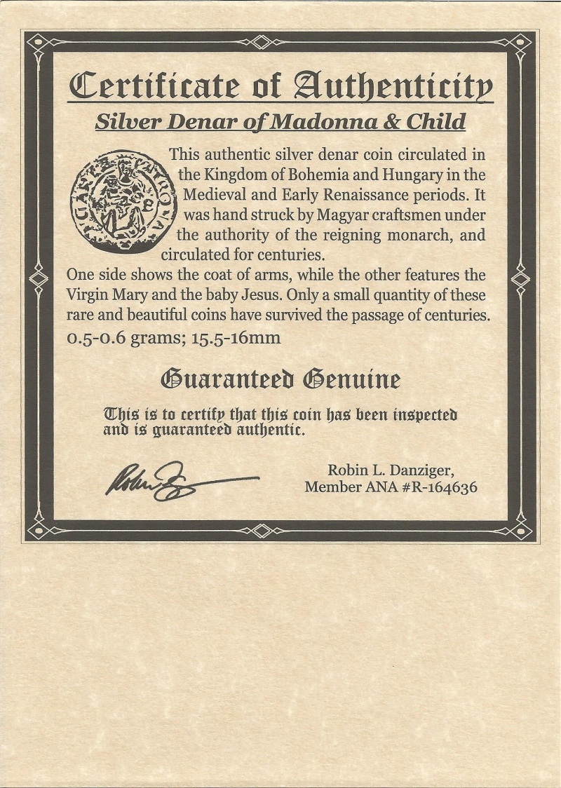 Madonna And Child Silver Coin (Album)