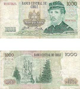 Chile P154(U) 1,000 Pesos