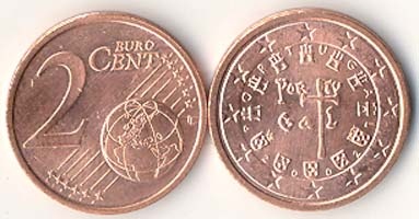 Portugal Km741(U) 2 Port. Cents