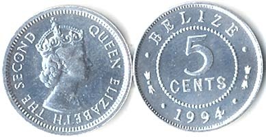 Belize Km115(U) 5 Cents